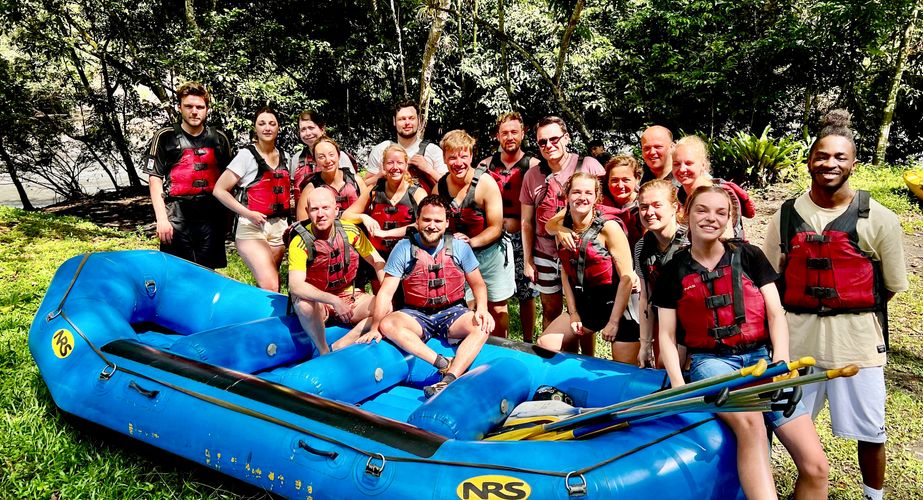 Groepsfoto raften Groepsfoto raften